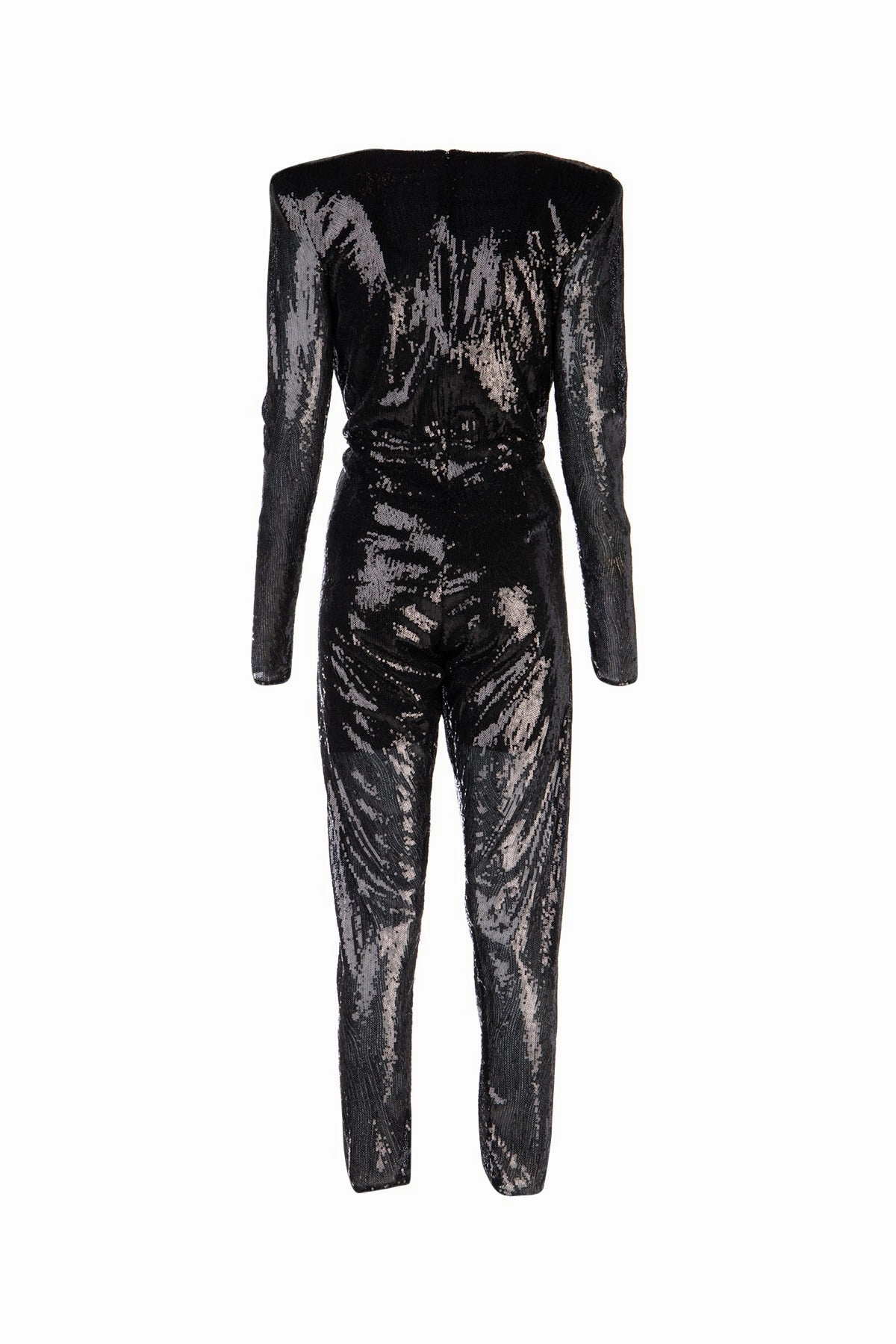 The Attico Sequined V-Neck Jumpsuit