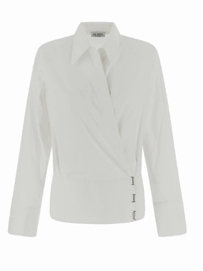 The Attico Wrap-Front Long-Sleeved Shirt