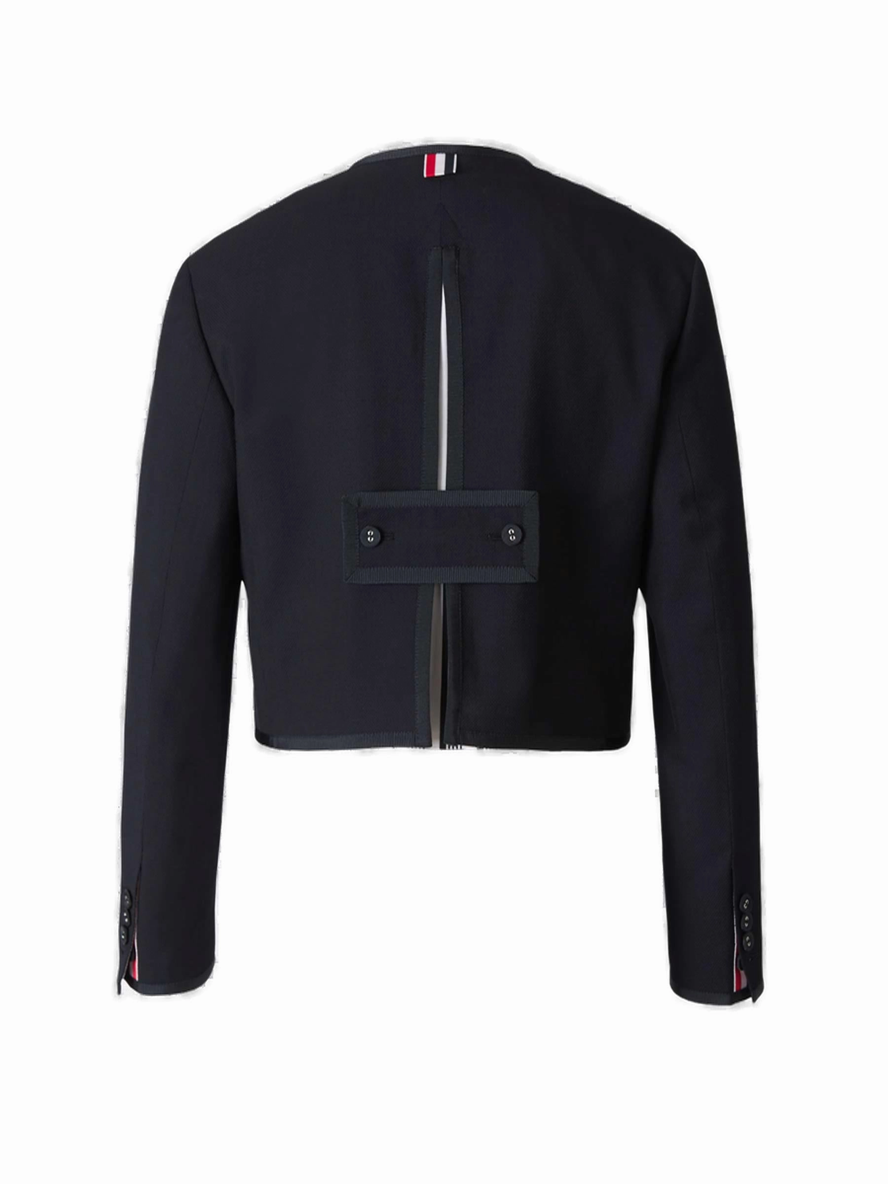 Thom Browne Button-Up Cropped Jacket