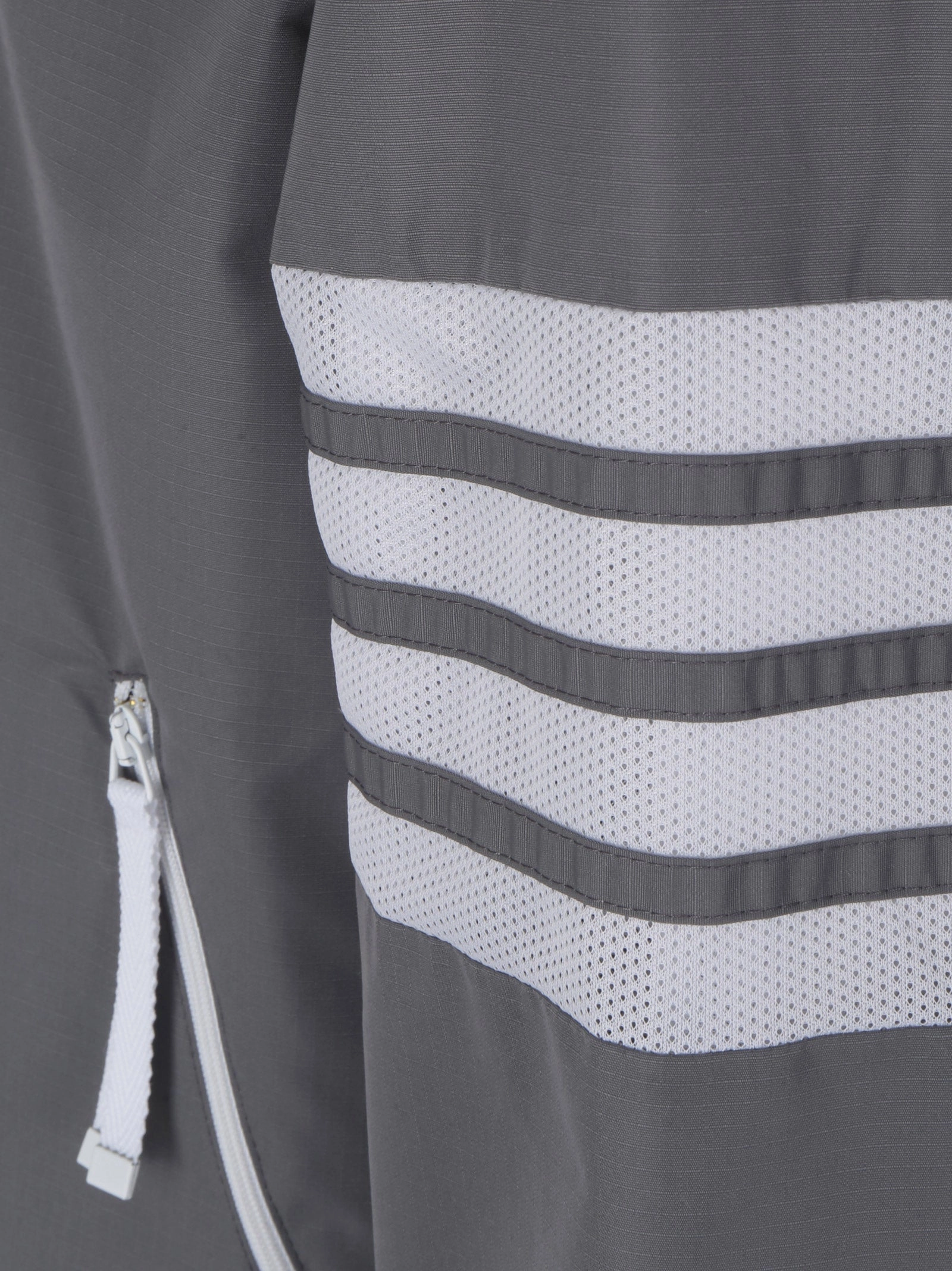 Thom Browne Ripstop Mesh 4-Bar Hooded Zip-Up Jacket