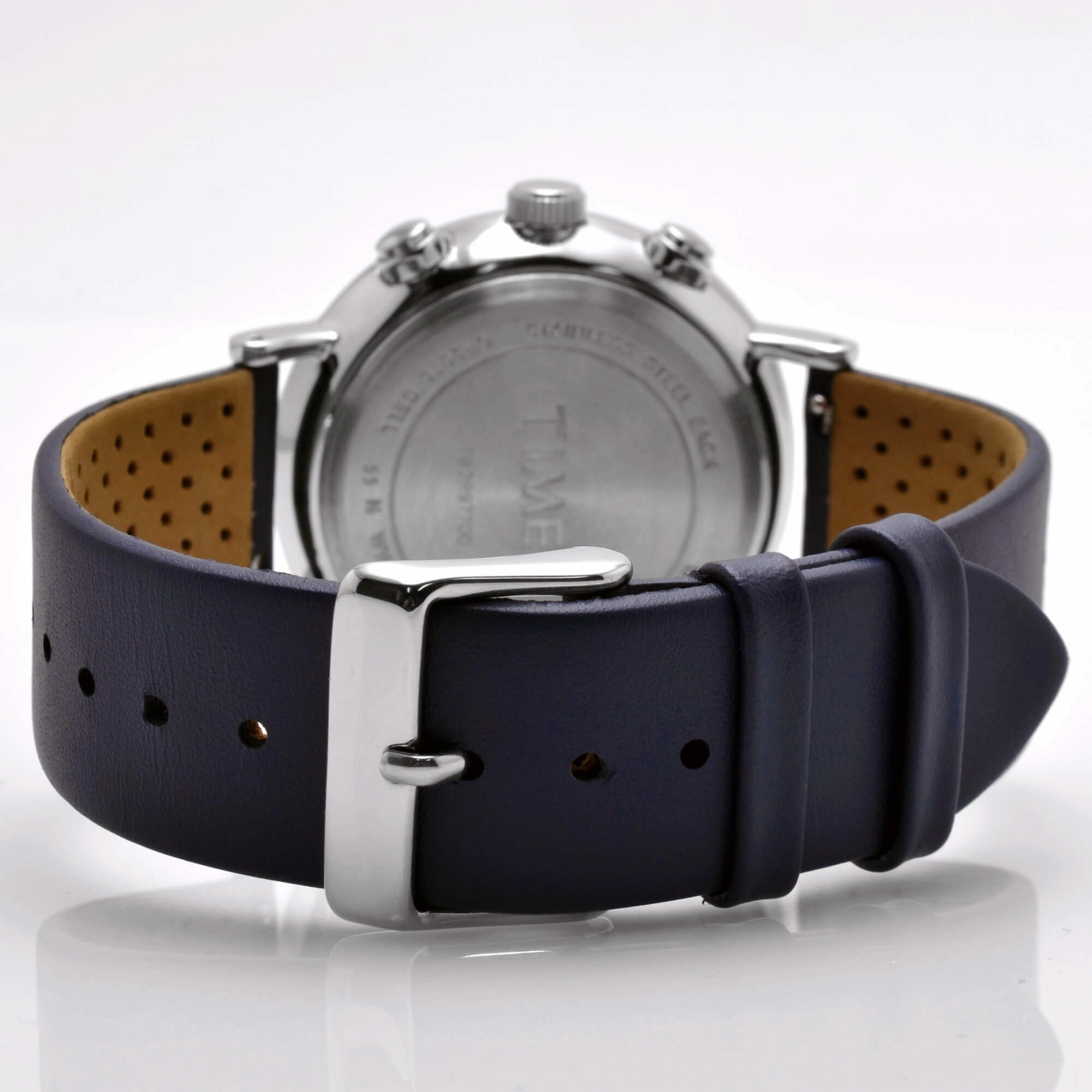Timex Men's Watch - Fairfield Supernova Quartz Silver Dial Leather Strap | TW2R97700