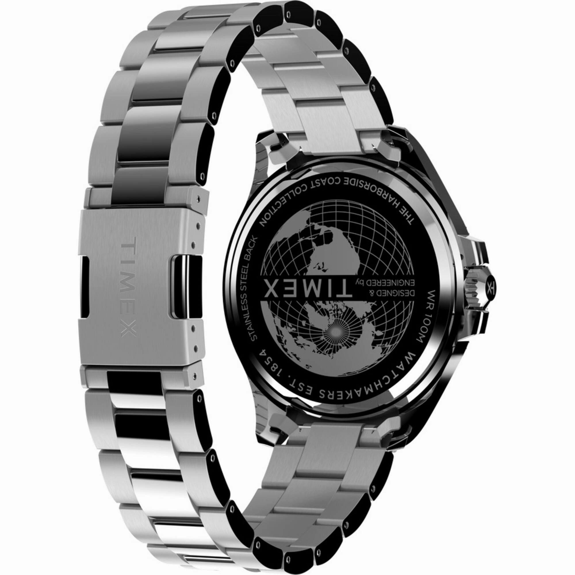 Timex Men's Watch - Harborside Coast Green Dial Silver Tone Bracelet | TW2V91900VQ