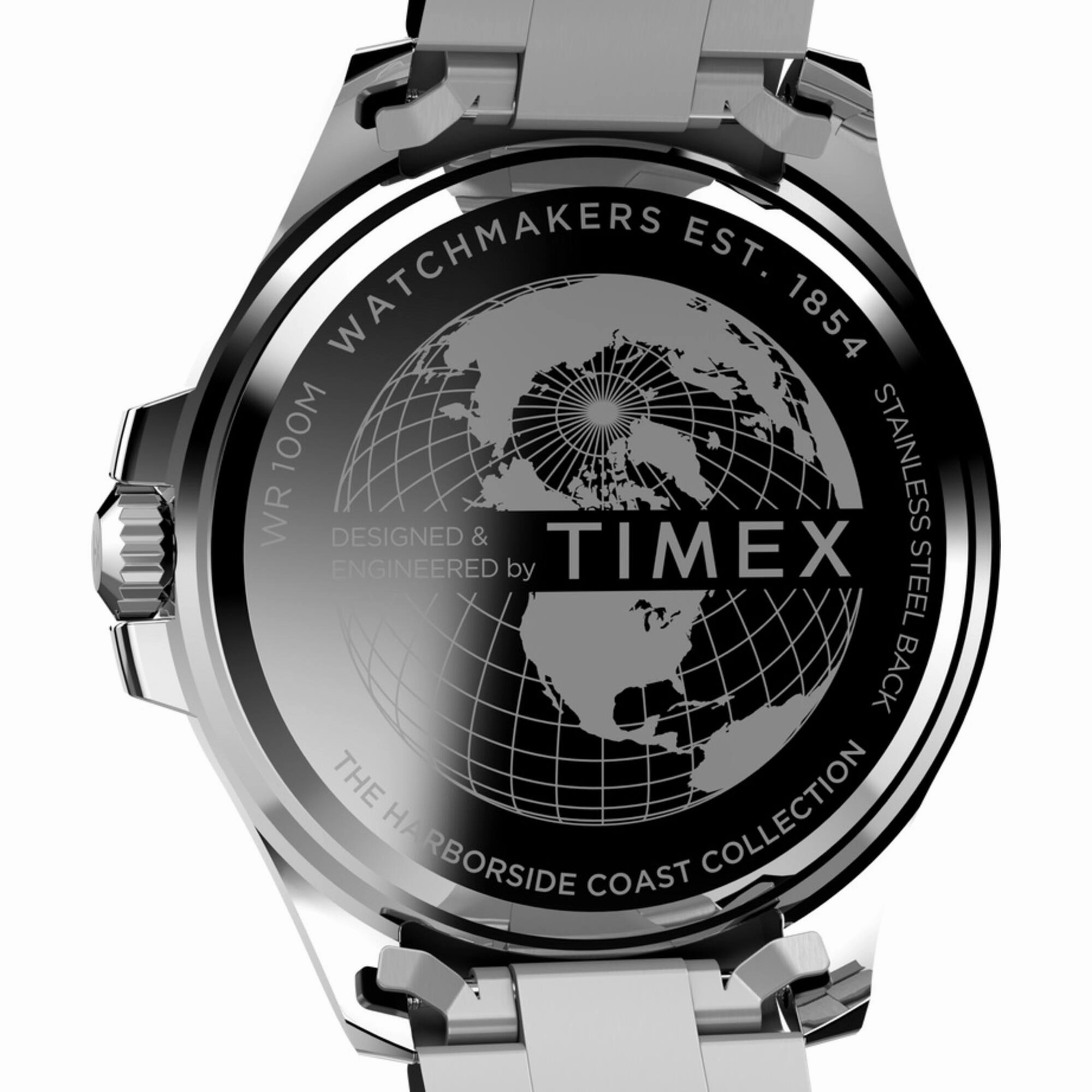 Timex Men's Watch - Harborside Coast Green Dial Silver Tone Bracelet | TW2V91900VQ