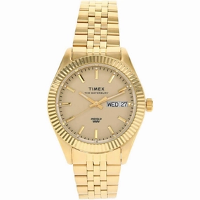 Timex Women's Watch - Waterbury Legacy Boyfriend Yellow Gold Bracelet | TW2U78500VQ