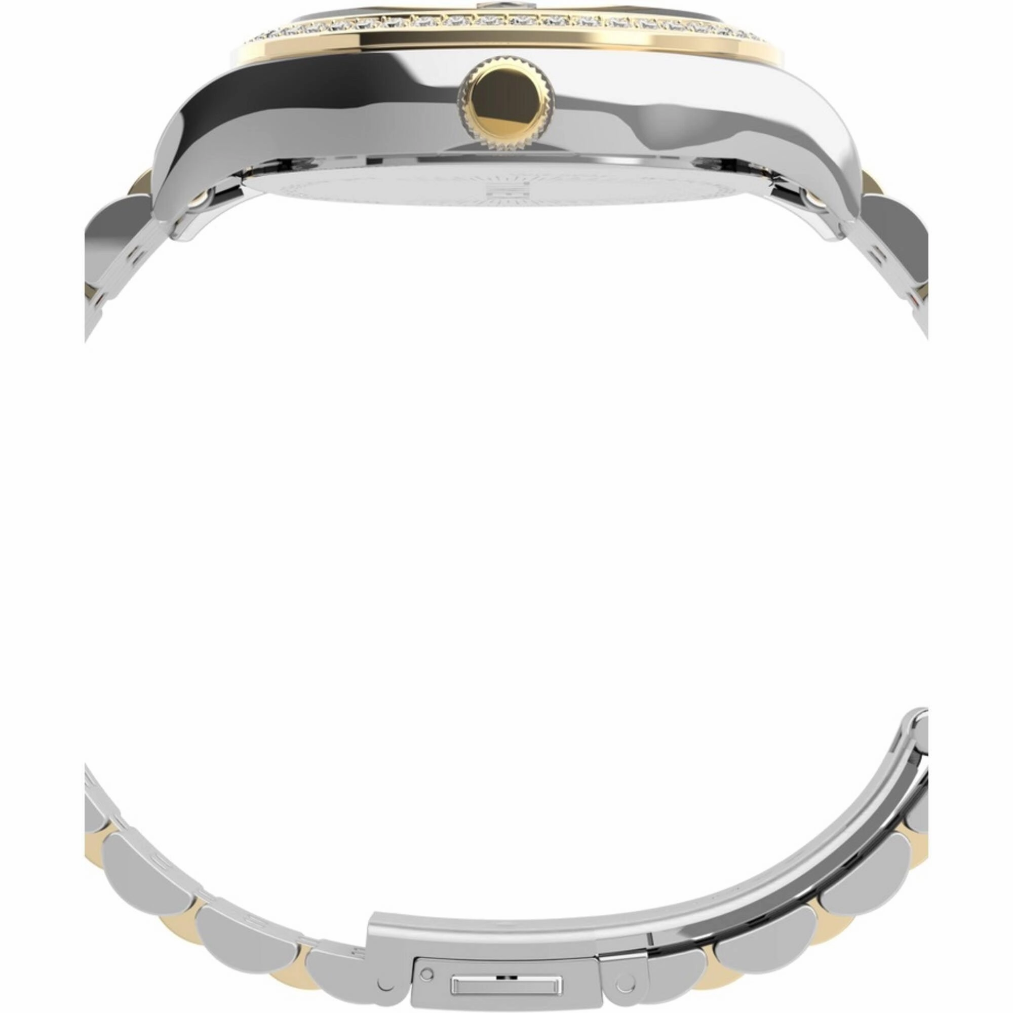 Timex Women's Watch - Waterbury White Dial Two Tone Steel Bracelet | TW2U53900VQ