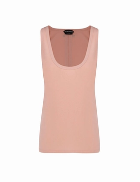 Tom Ford Logo Patch Crewneck Tank Top
