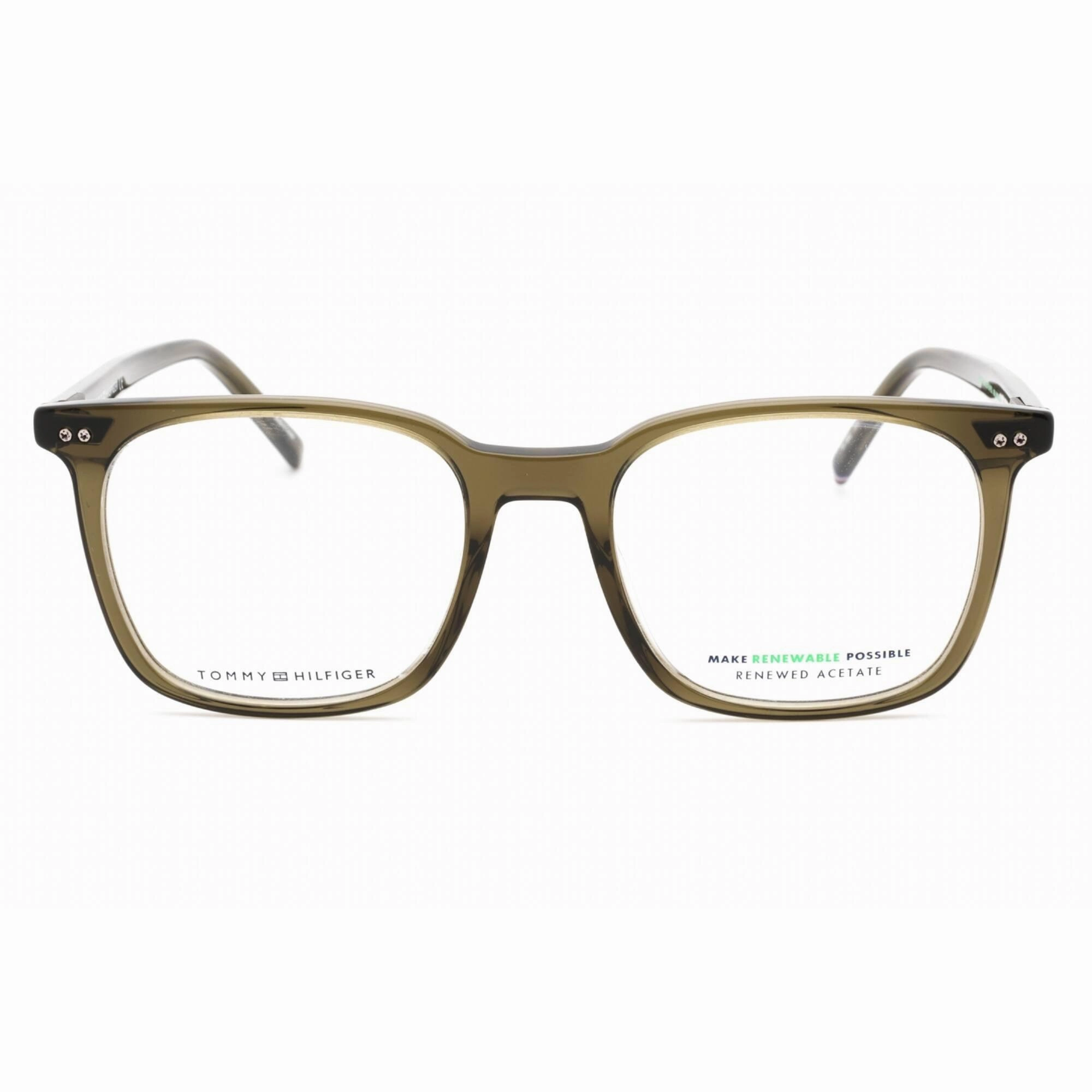 Tommy Hilfiger Men's Eyeglasses - Khaki Full Rim Square Shape Frame | TH 1942 03Y5 00