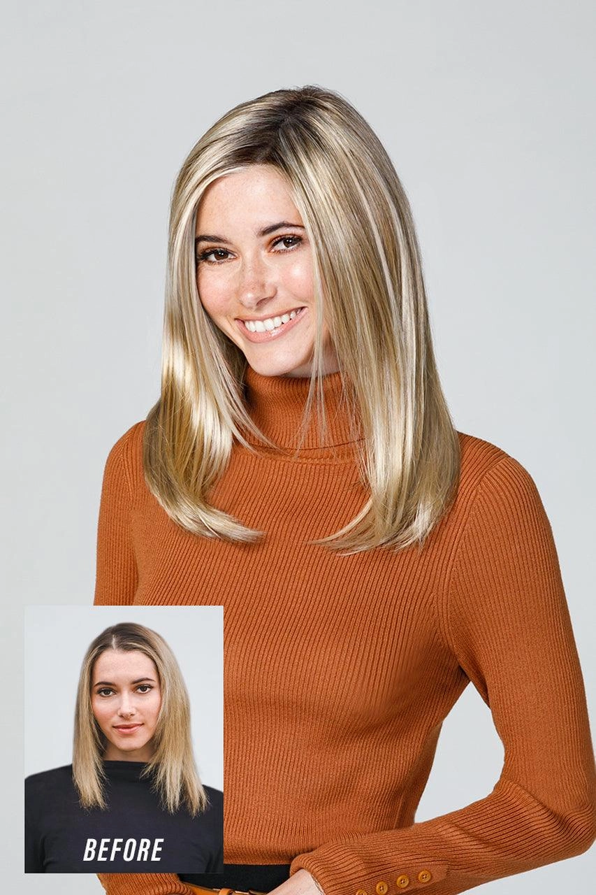 Top Coverage 18" Hair Addition by Jon Renau | Synthetic Hair Topper (Mono Top)