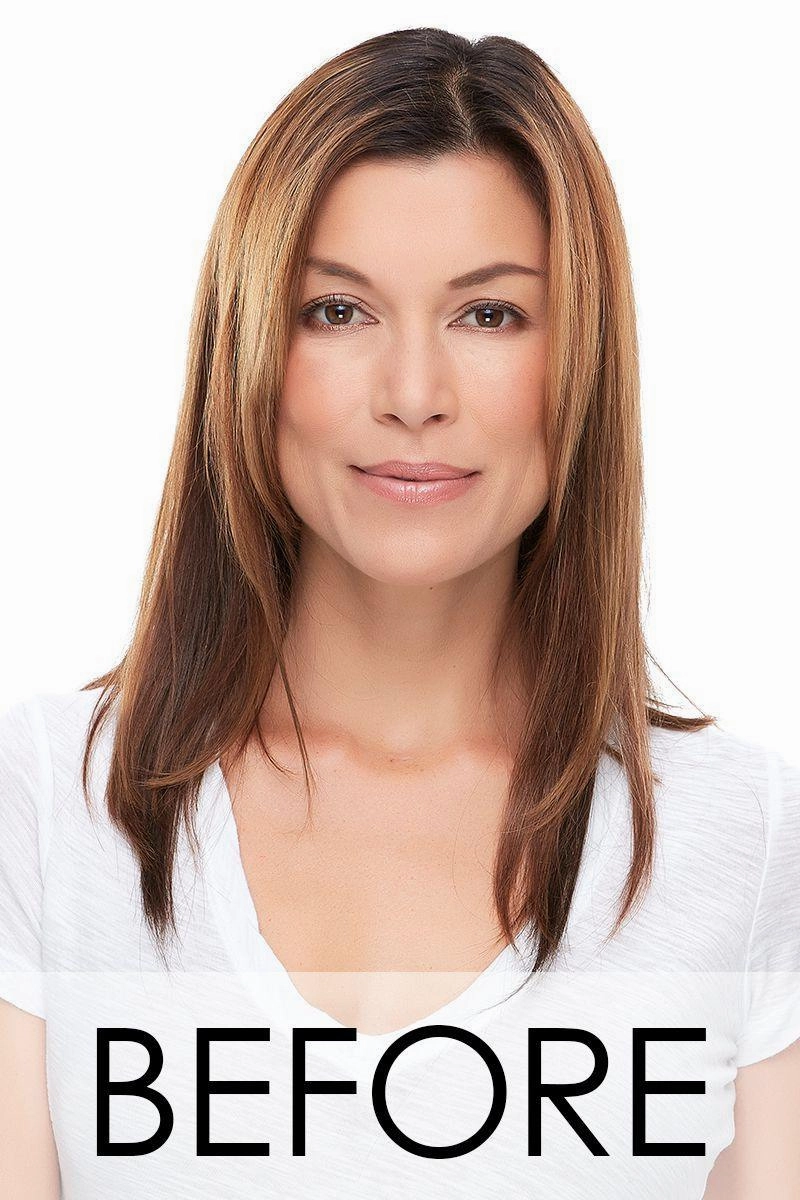 Top Full 18" HH Hairpiece by easiHair |Human Hair (Monofilament Base)