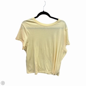 Top Short Sleeve Basic By A New Day In Yellow, Size: Xl
