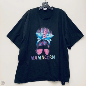 Top Short Sleeve Basic By Clothes Mentor In Black, Size: 4x