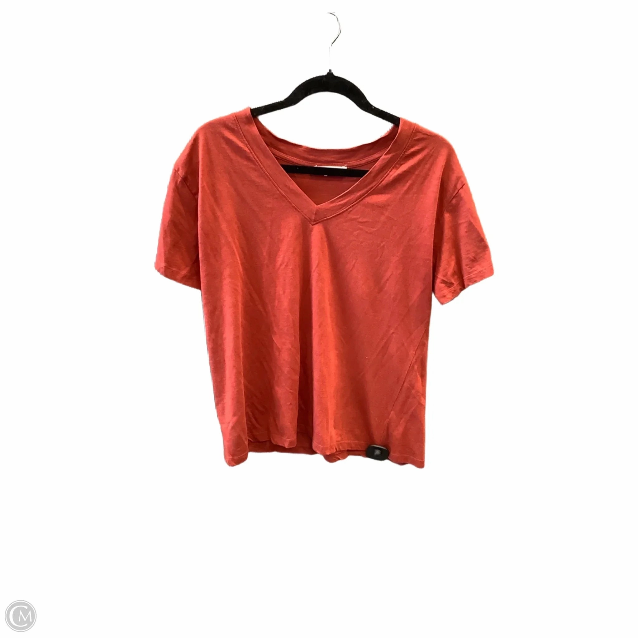 Top Short Sleeve Basic By Double Zero In Red, Size: L