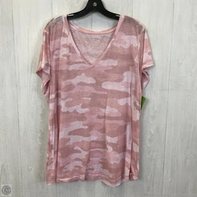 Top Short Sleeve Basic By Lane Bryant In Pink, Size: 2x