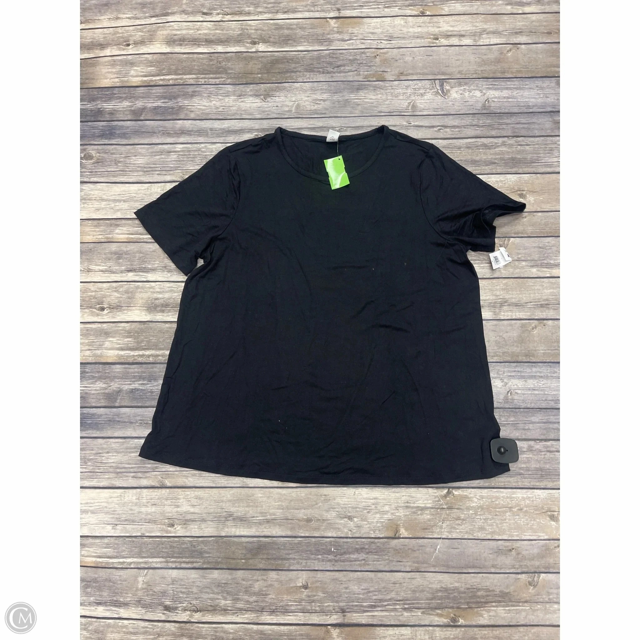 Top Short Sleeve Basic By Old Navy In Black, Size: L
