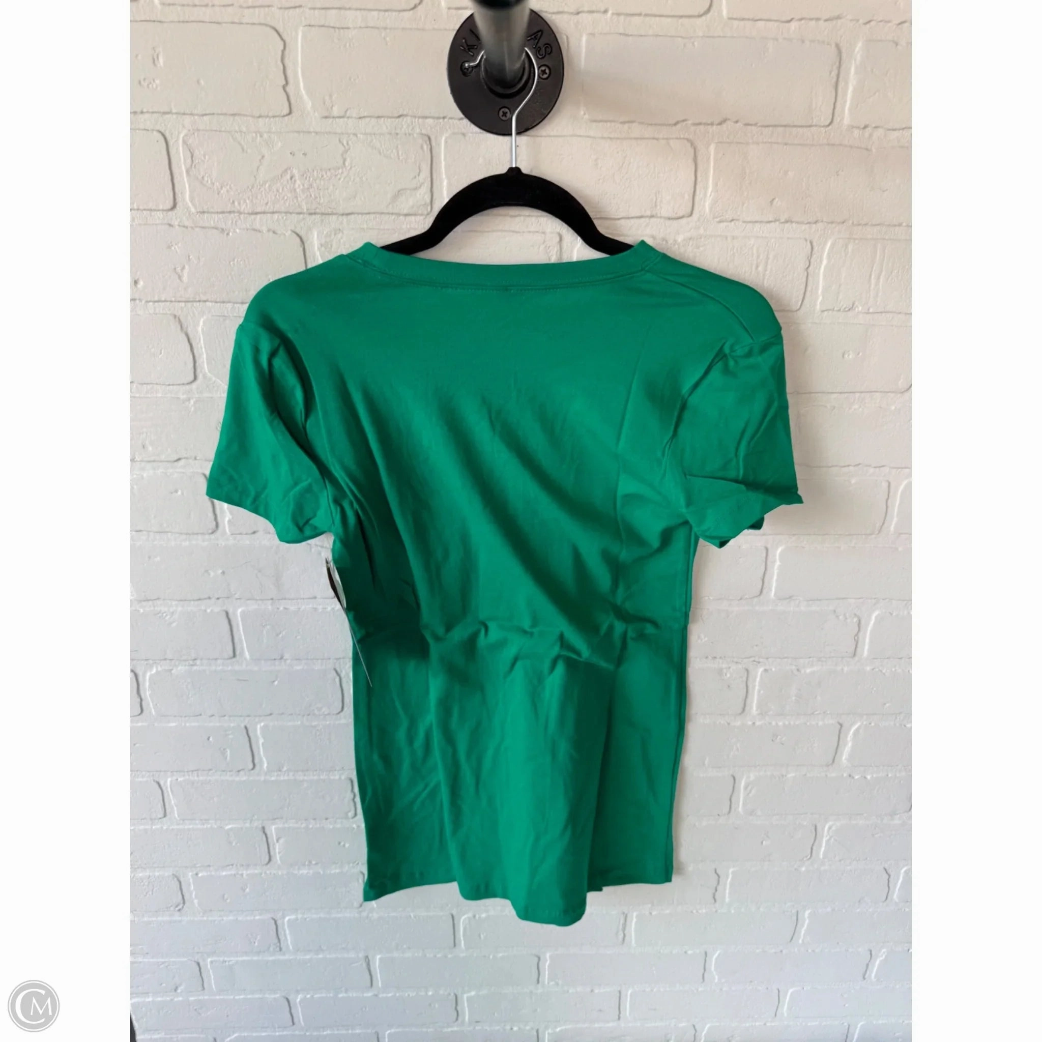 Top Short Sleeve Basic By Zenana Outfitters In Green, Size: L