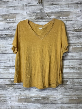 Top Ss Basic By Old Navy In Yellow, Size:Xxl