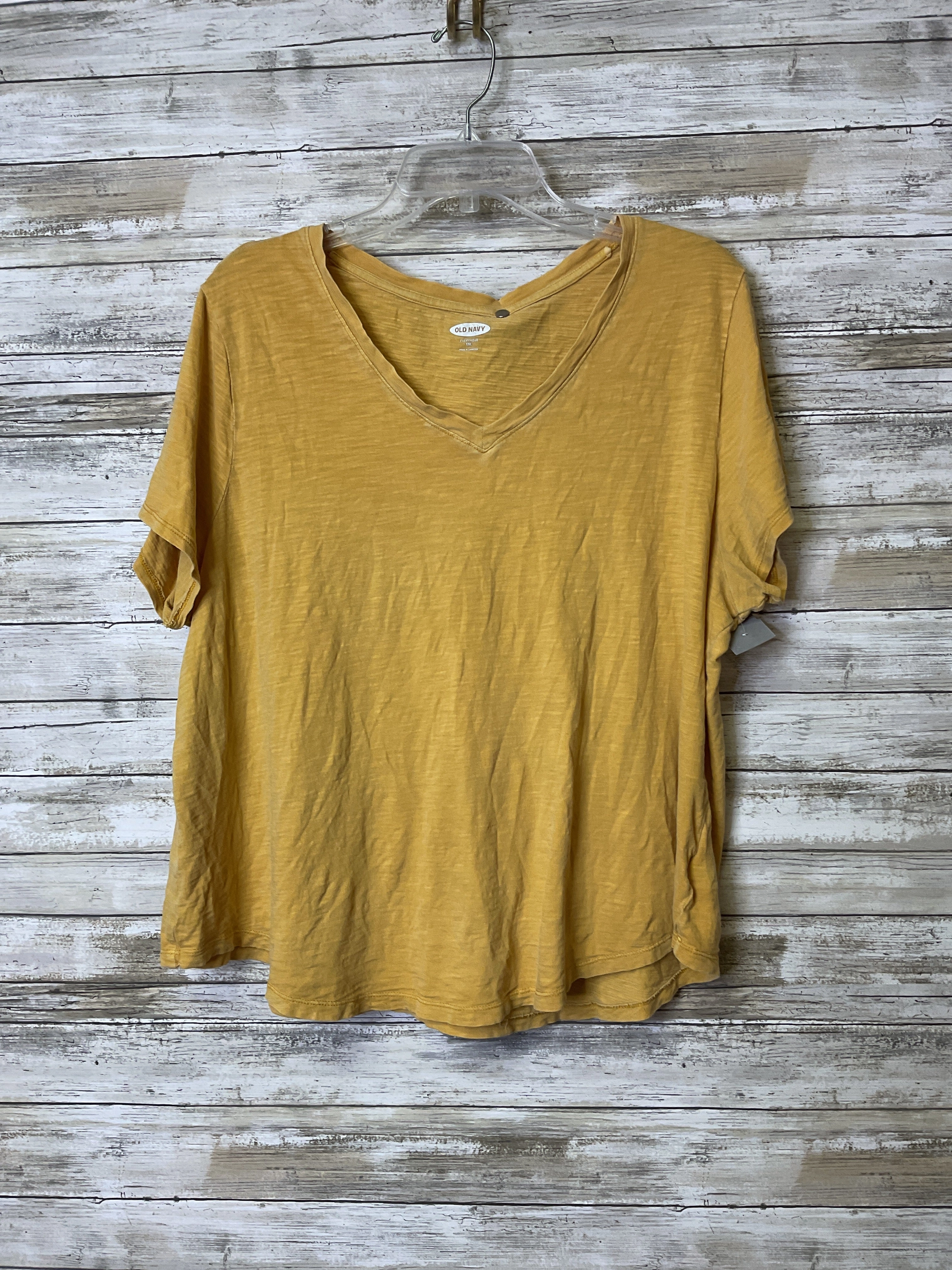 Top Ss Basic By Old Navy In Yellow, Size:Xxl