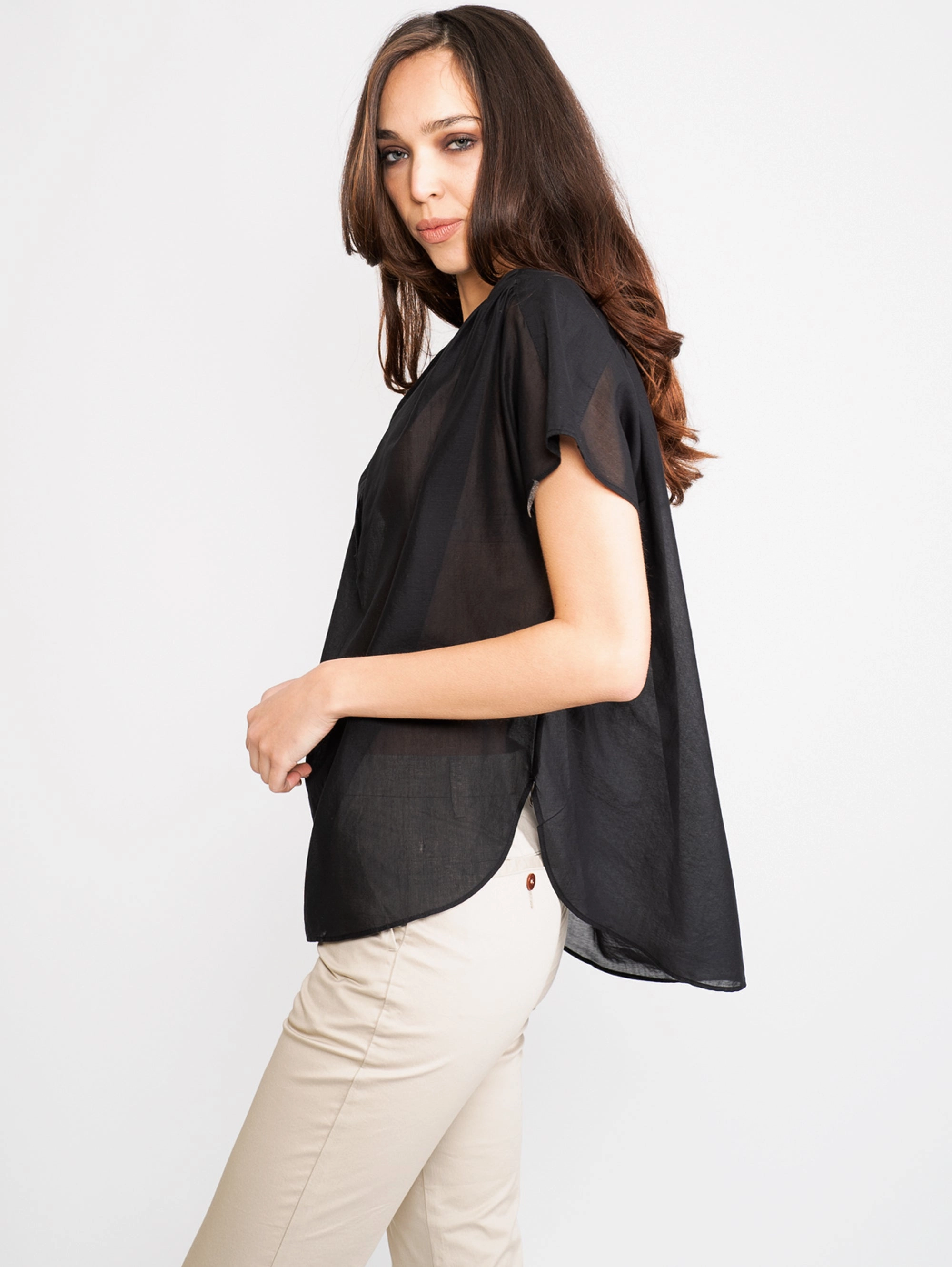 V-neck blouse