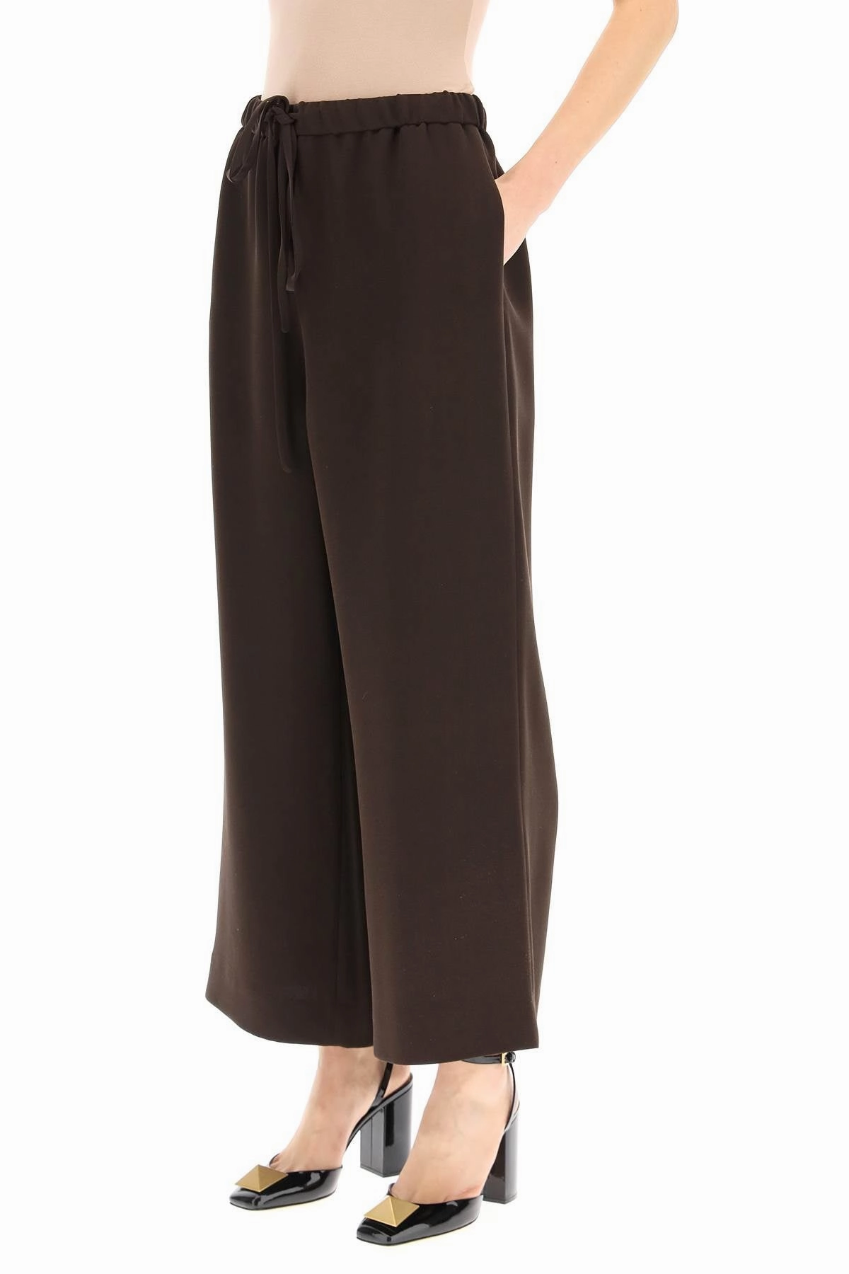 Valentino Drawstring Wide Leg Trousers