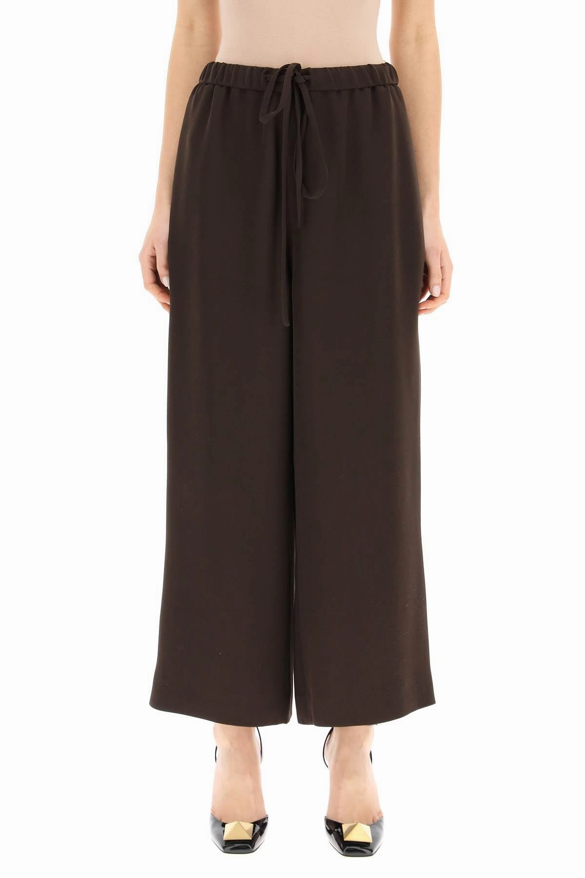 Valentino Drawstring Wide Leg Trousers