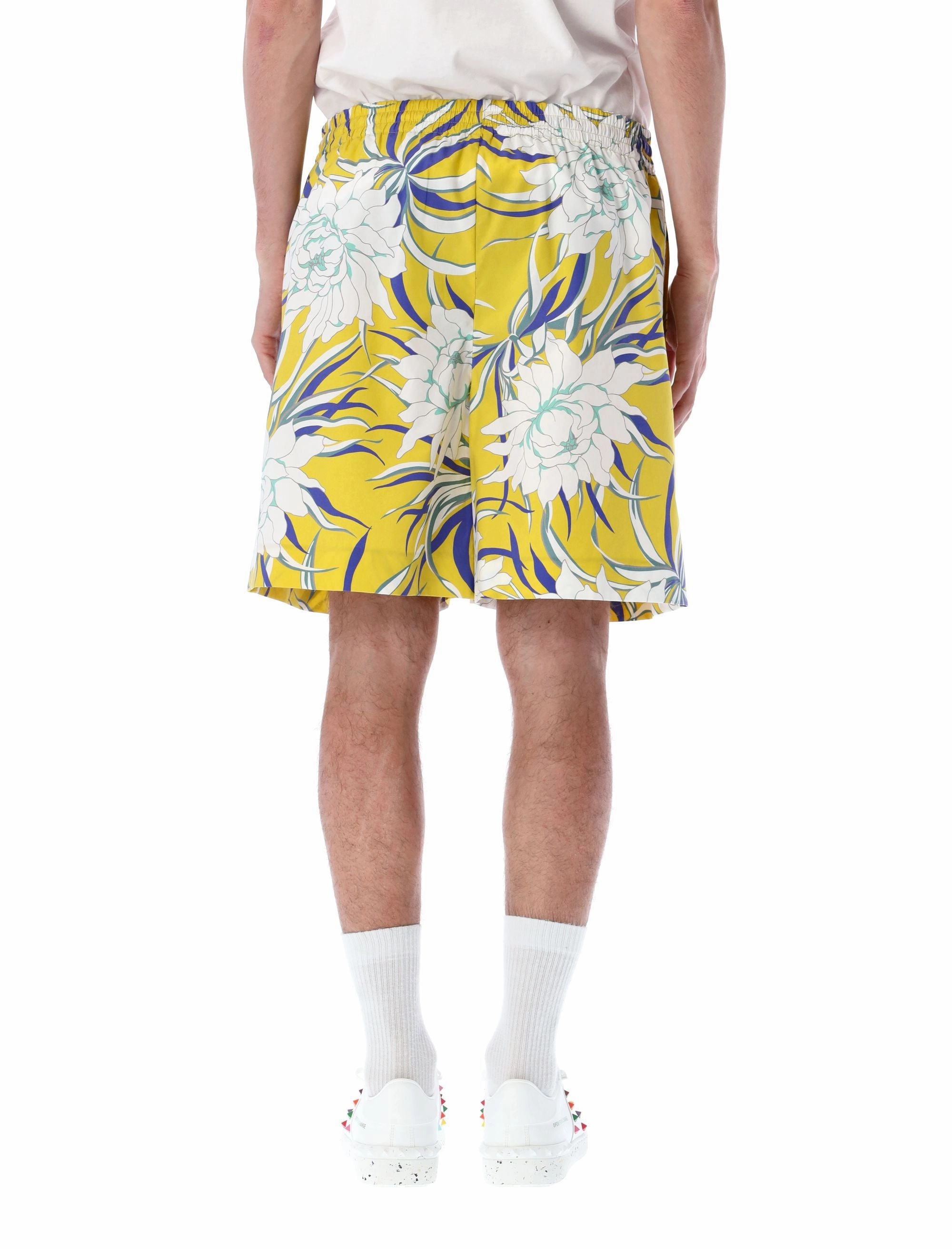 Valentino Graphic-Printed Drawstring Shorts