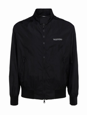 Valentino Logo Printed Bomber Jacket