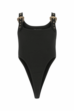 Versace Jeans Couture Baroque Couture I Buckle-Detailed Bodysuit