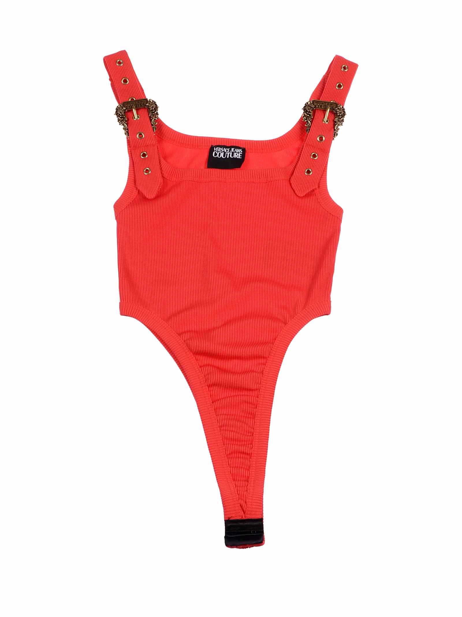 Versace Jeans Couture Baroque Couture I Buckle-Detailed Bodysuit