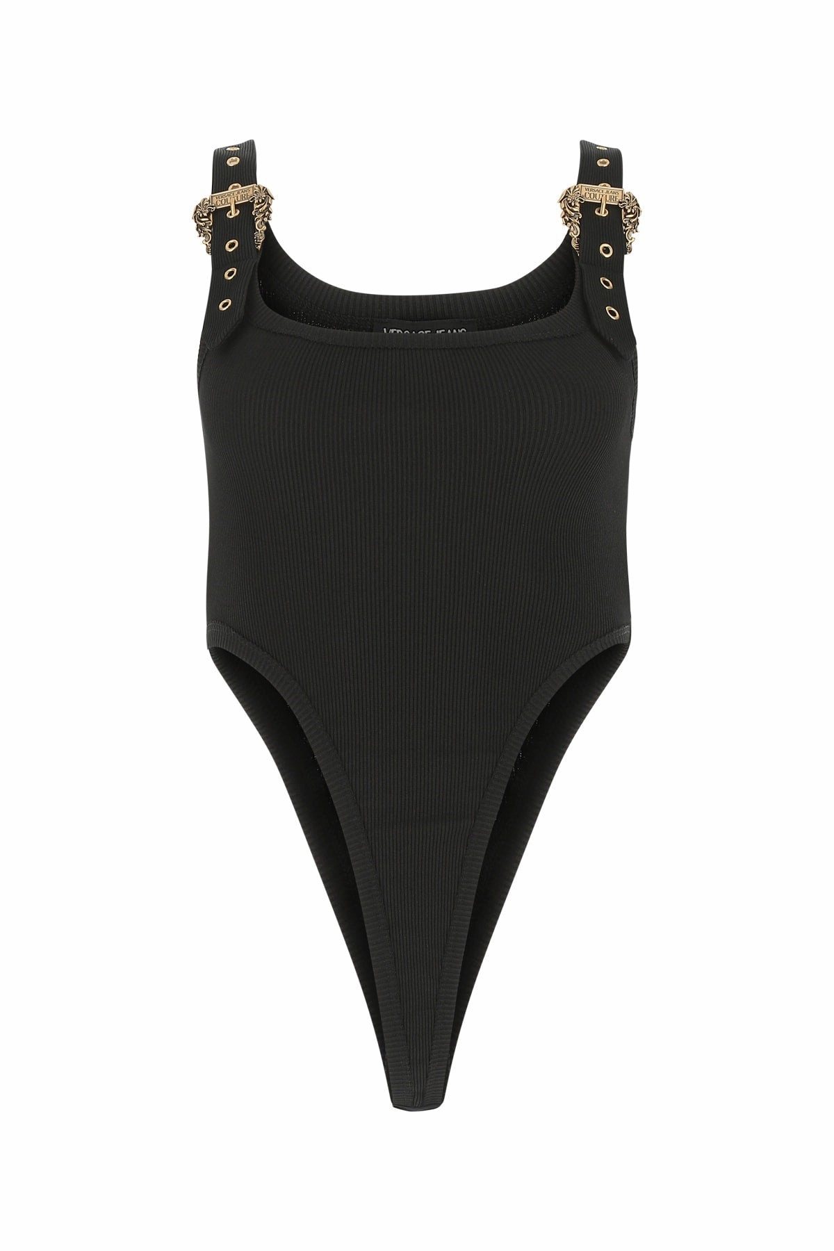 Versace Jeans Couture Baroque Couture I Buckle-Detailed Bodysuit