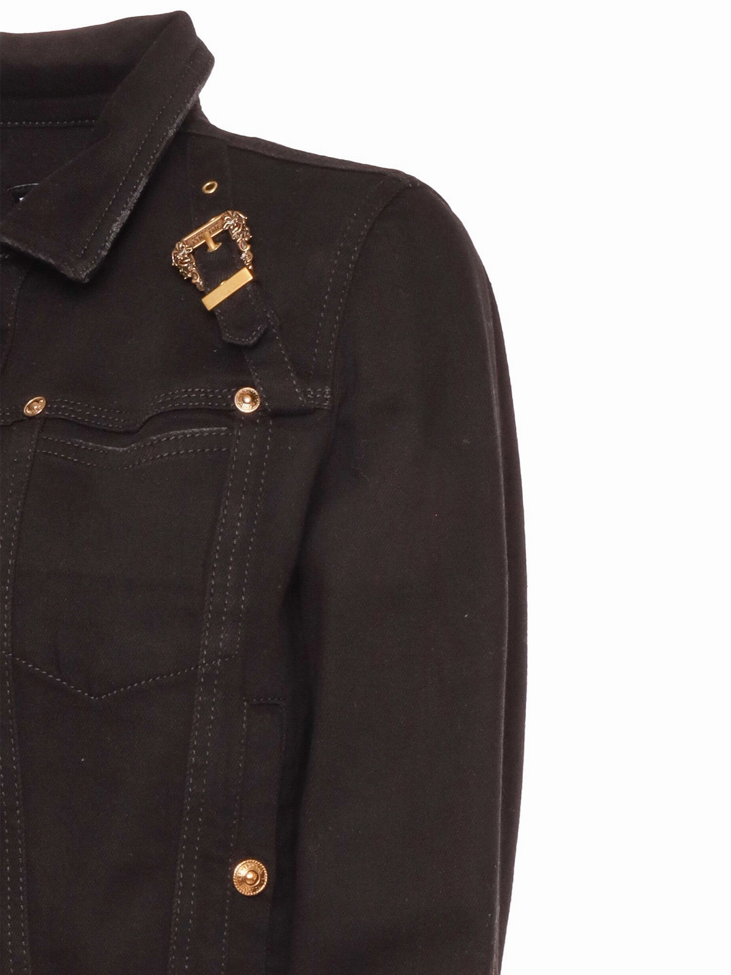 Versace Jeans Couture Buckle-Detailed Denim Jacket