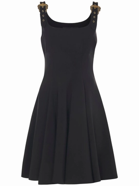 Versace Jeans Couture Buckle-Strap Mini Dress