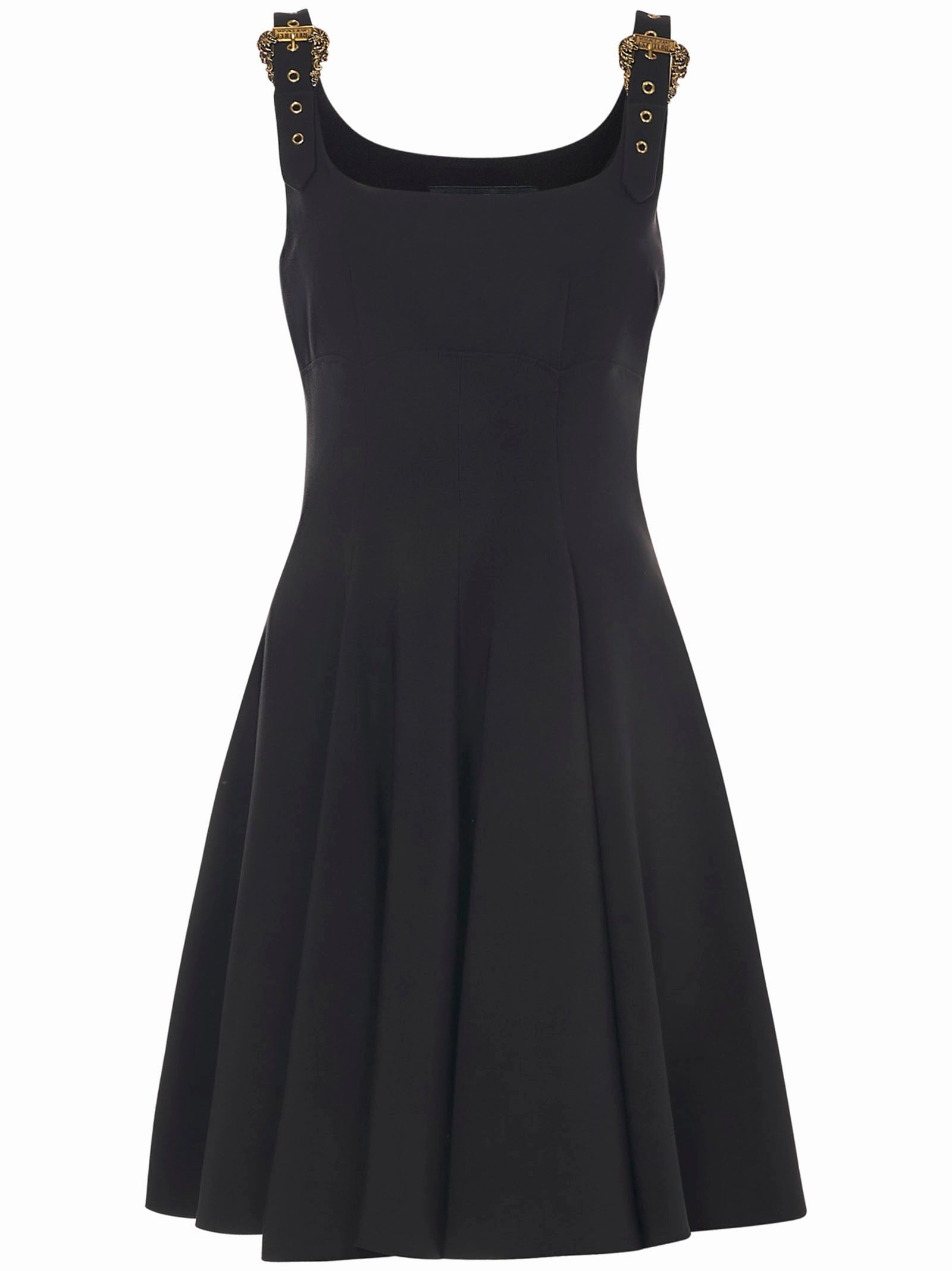 Versace Jeans Couture Buckle-Strap Mini Dress