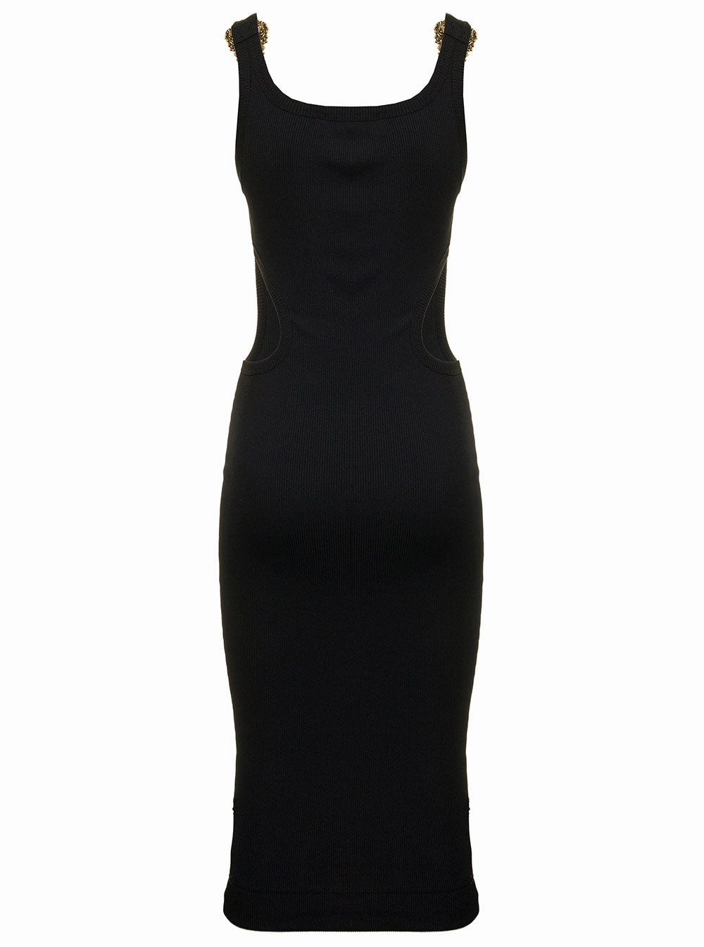 Versace Jeans Couture Buckle-Strap U-Neck Dress