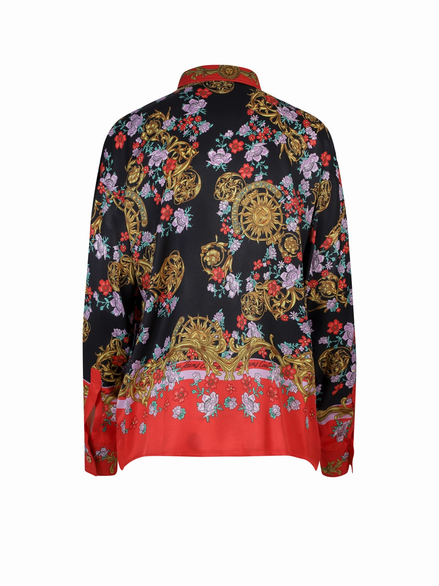 Versace Jeans Couture Sun Flower Garland Print Long-Sleeved Shirt