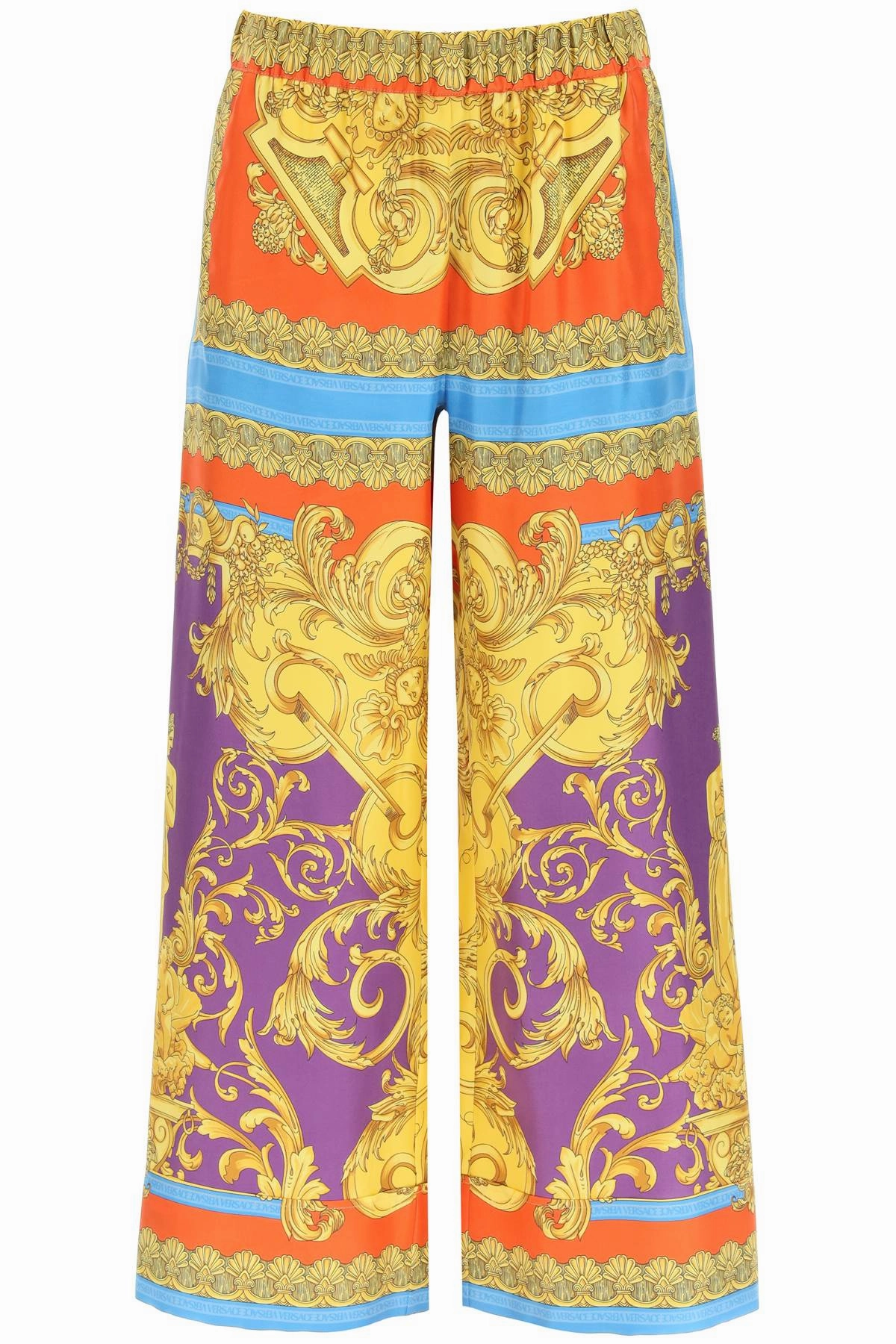 Versace Medusa Renaissance-Print Wide Leg Culottes