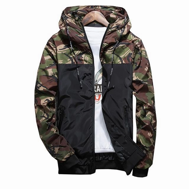 West Louis™ Camouflage Spring Thin Male Camo Jacket