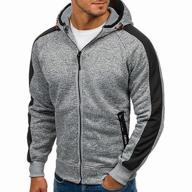 West Louis™ Hoodies Men Zipper Sweatshirt