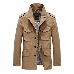 West Louis™ Long Section Fashion Trench Coat