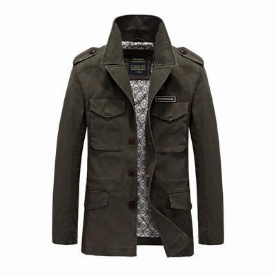 West Louis™ Long Section Fashion Trench Coat