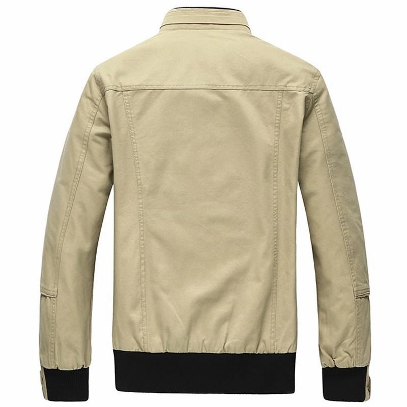 West Louis™ Multi-pocket Mandarin Collar Men Jacket