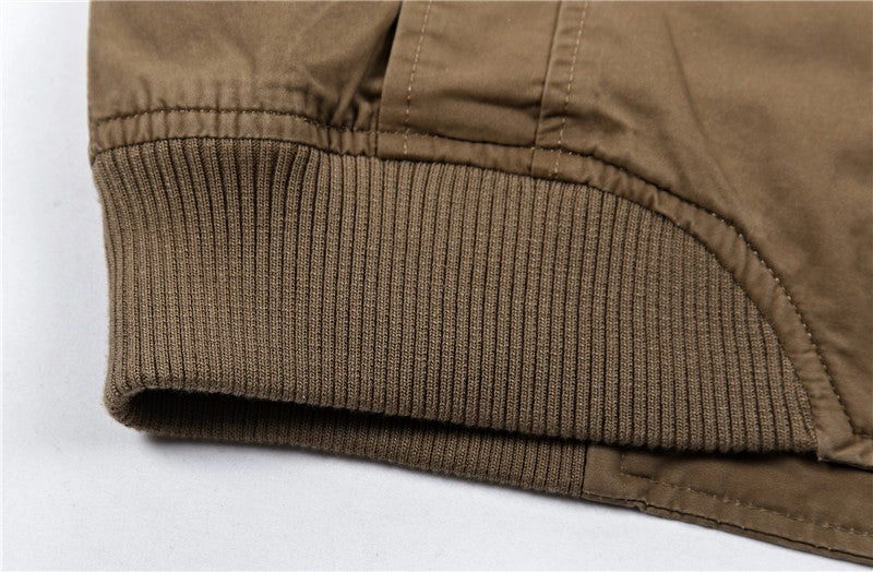 West Louis™ Multi-Pockets Stand Collar Military Jacket