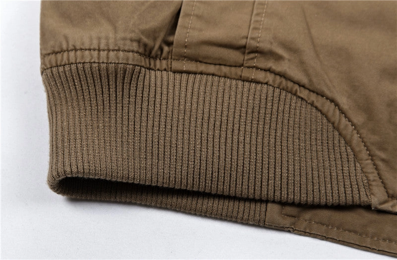 West Louis™ Multi-Pockets Stand Collar Military Jacket