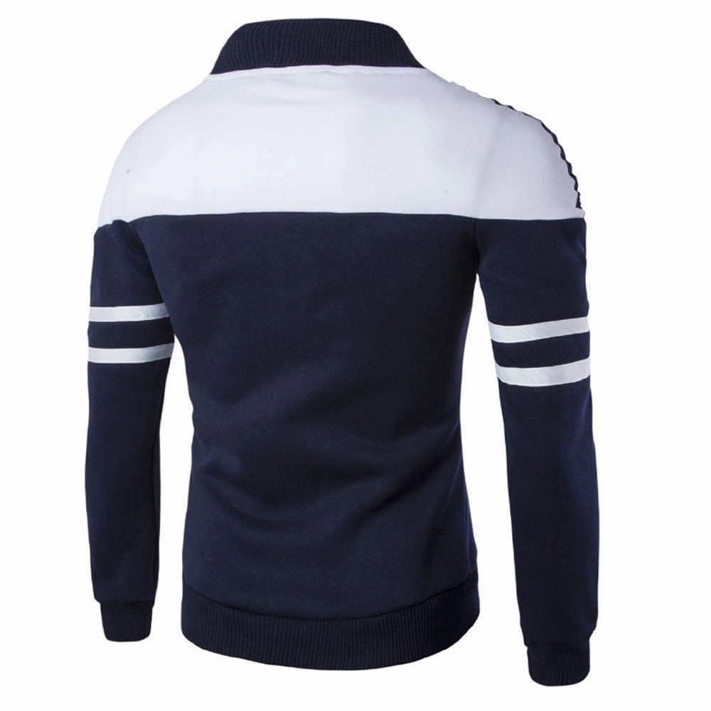West Louis™ Sportswear Patchwork Baseball Jacket