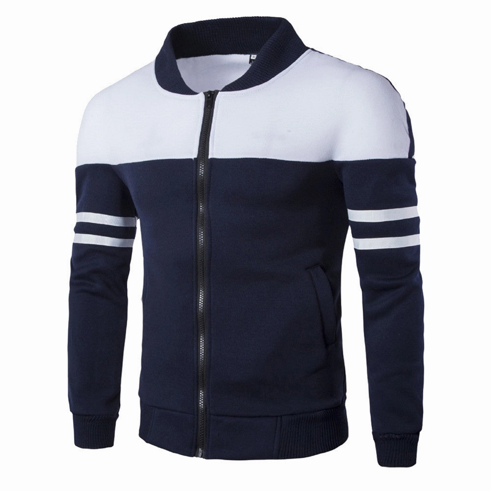 West Louis™ Sportswear Patchwork Baseball Jacket