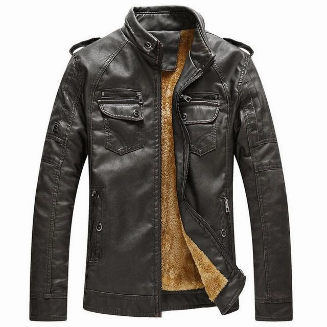 West Louis™ Thicken Washed Leather Windbreaker Jacket
