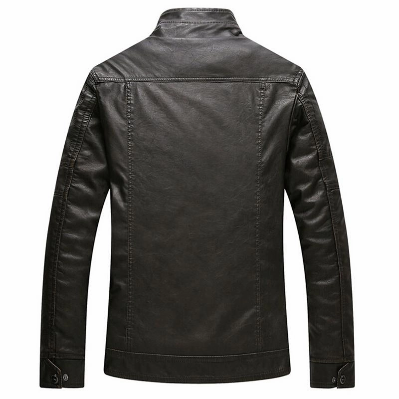 West Louis™ Thicken Washed Leather Windbreaker Jacket