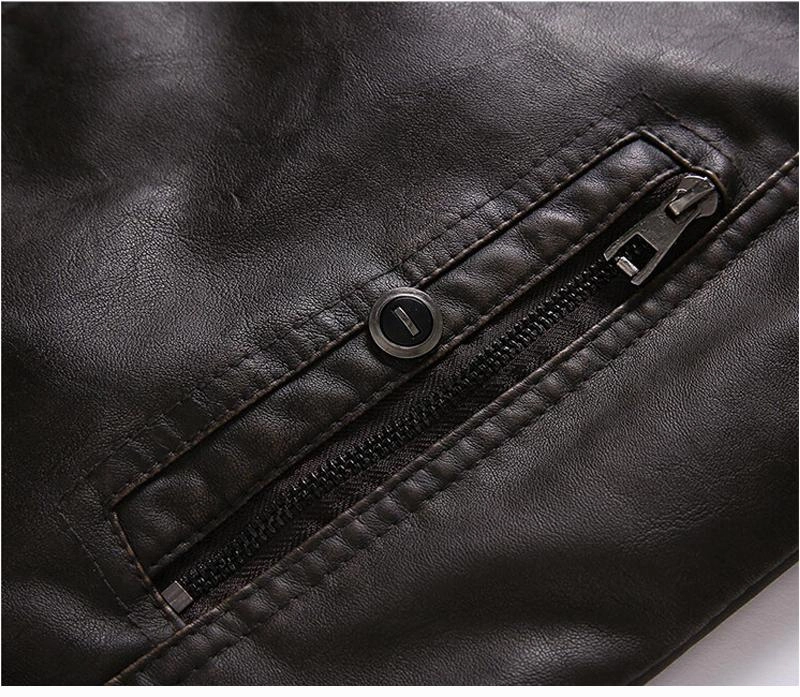 West Louis™ Thicken Washed Leather Windbreaker Jacket