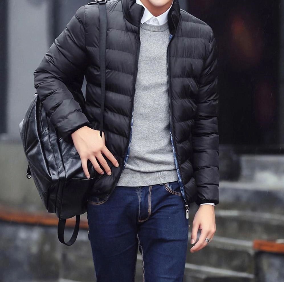West Louis™ Winter Stand Collar Male Parka