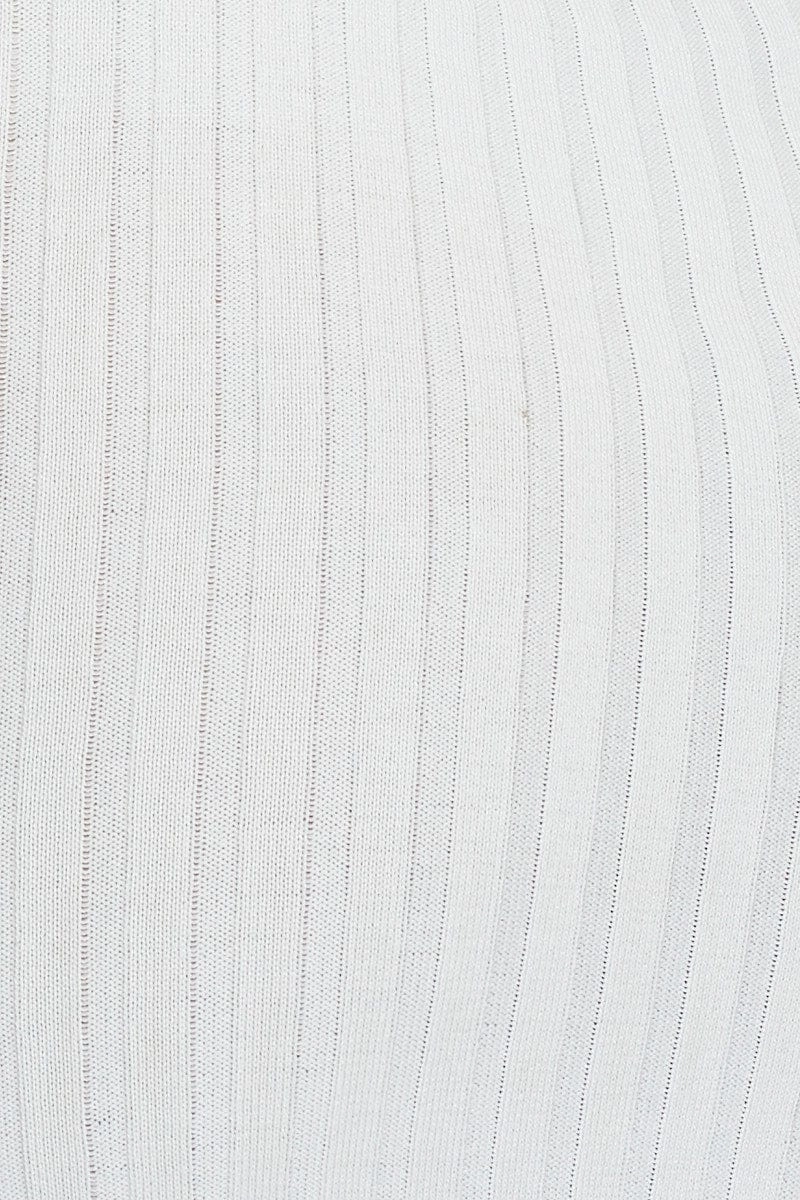 White Bodycon Dress Maxi Knit