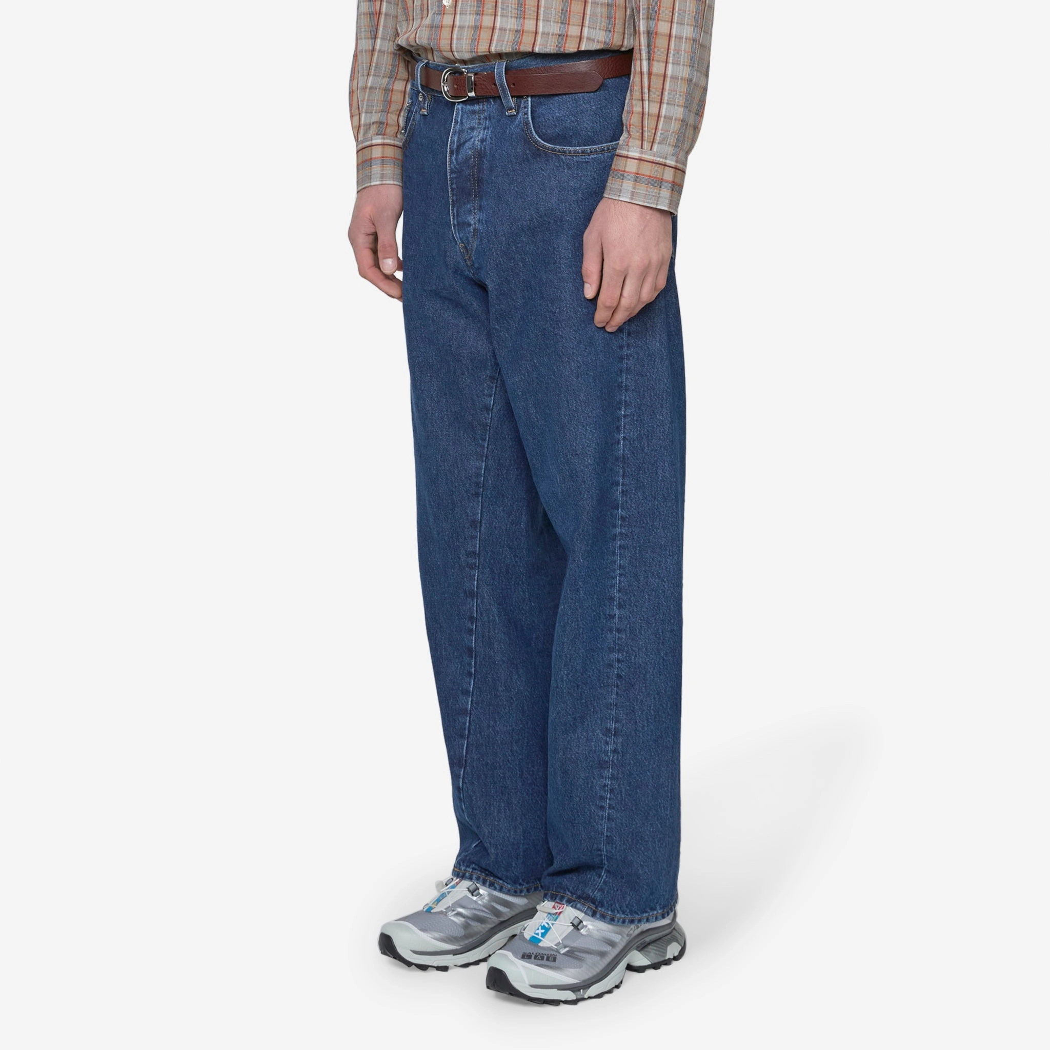 Wide Twist Jeans Rinse Blue